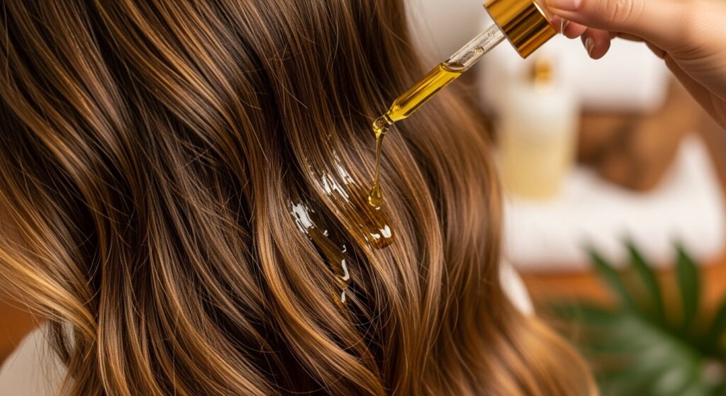 Nutrição reposição de lipídios e brilho intenso