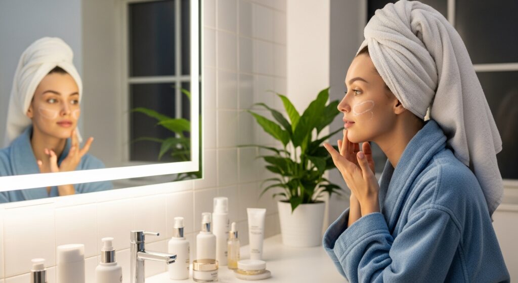 Rotina de skincare noturna