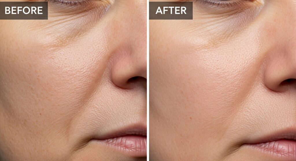 Microagulhamento antes e depois